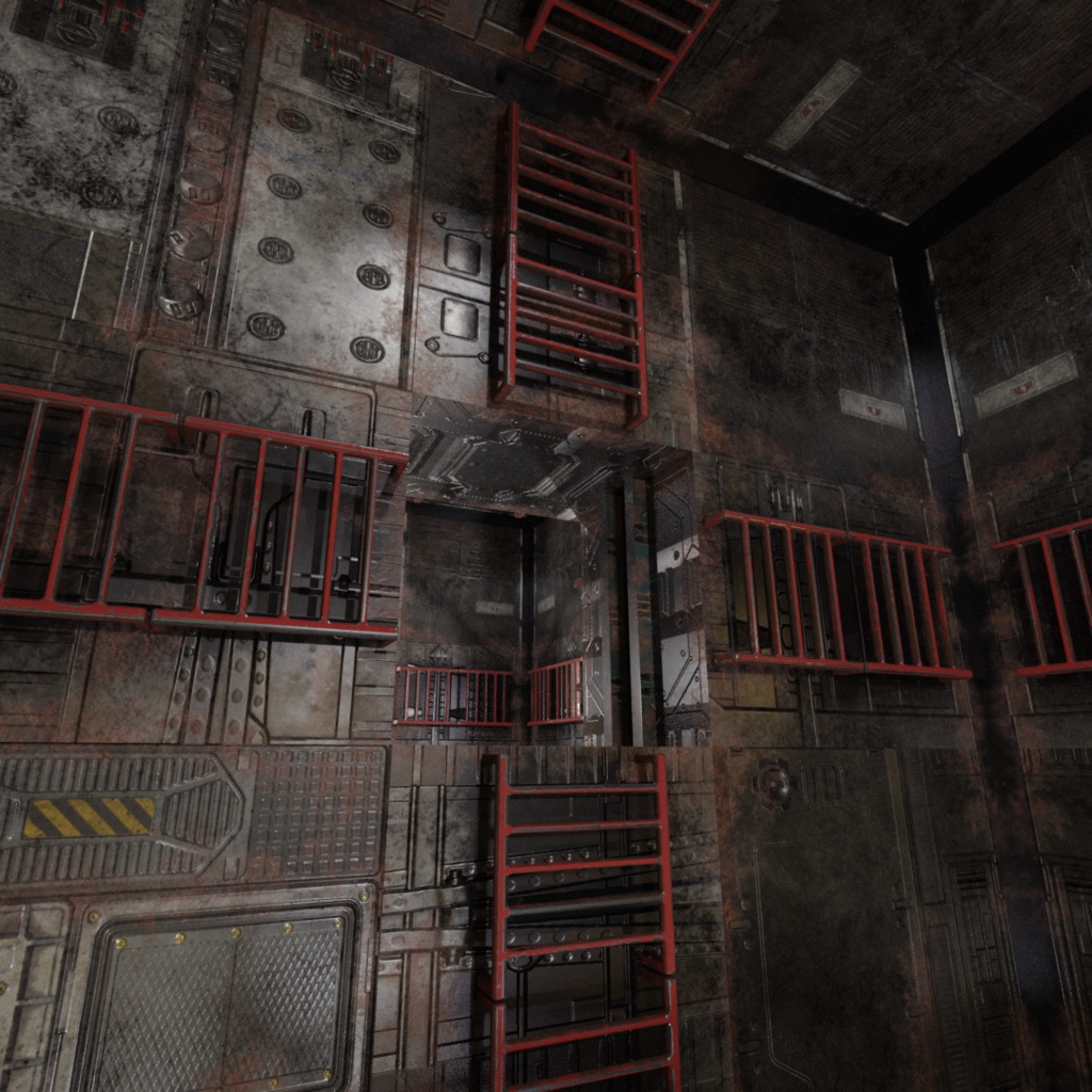 3DCG【cube_set】cube風 ダンジョンセット