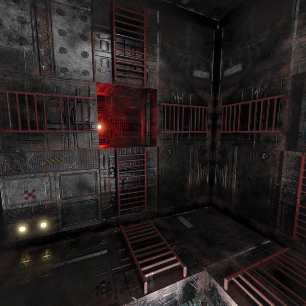 3DCG【cube_set】cube風 ダンジョンセット