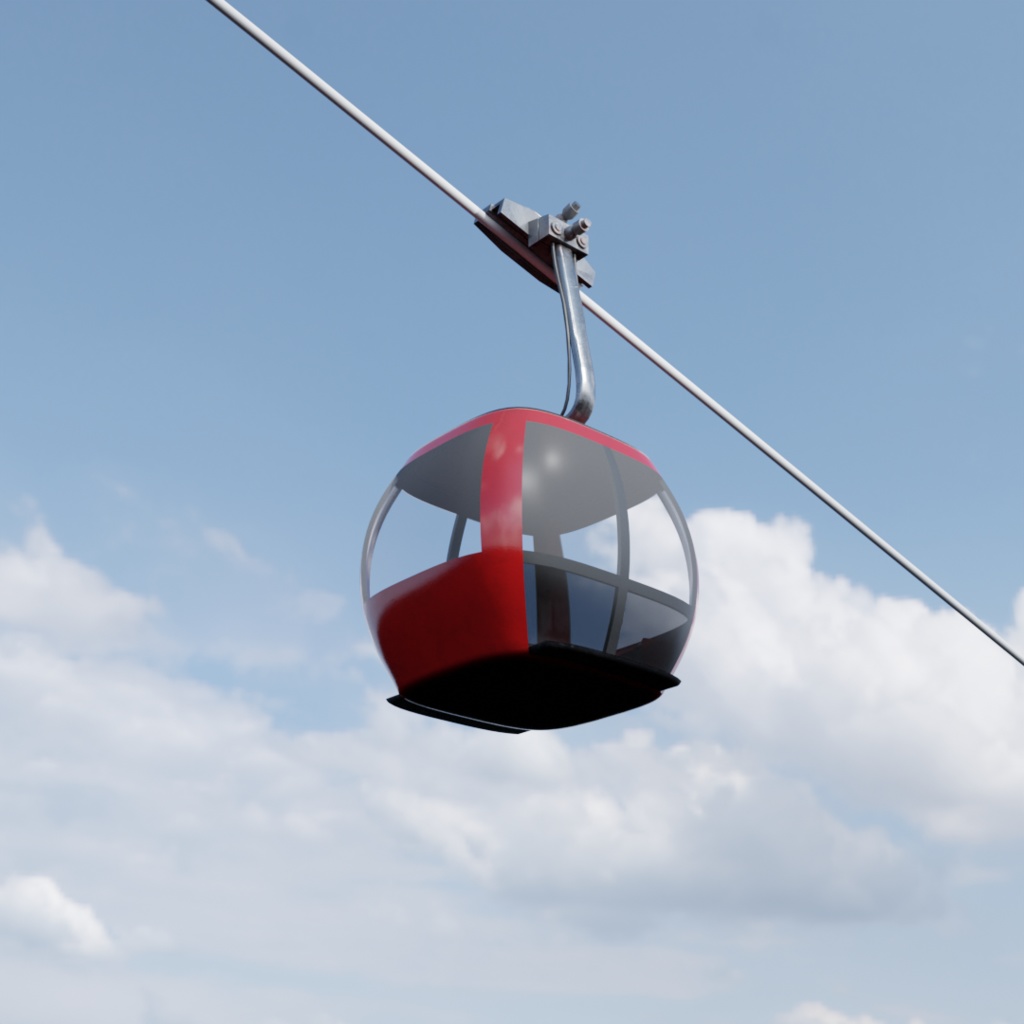 3DCG【gondola_set】ゴンドラ セット