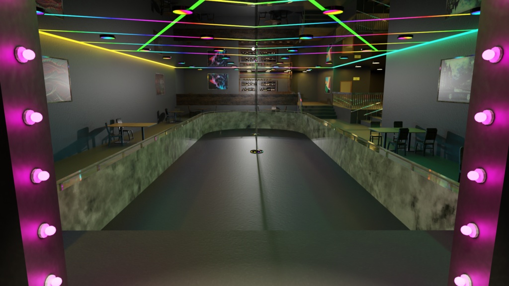 3DCG【dance_floor】ダンスフロア