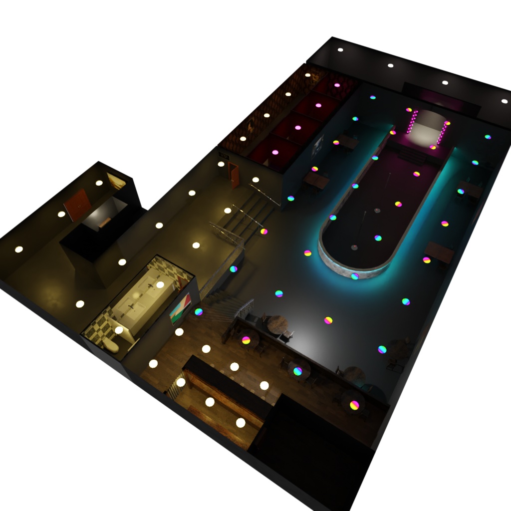 3DCG【dance_floor】ダンスフロア