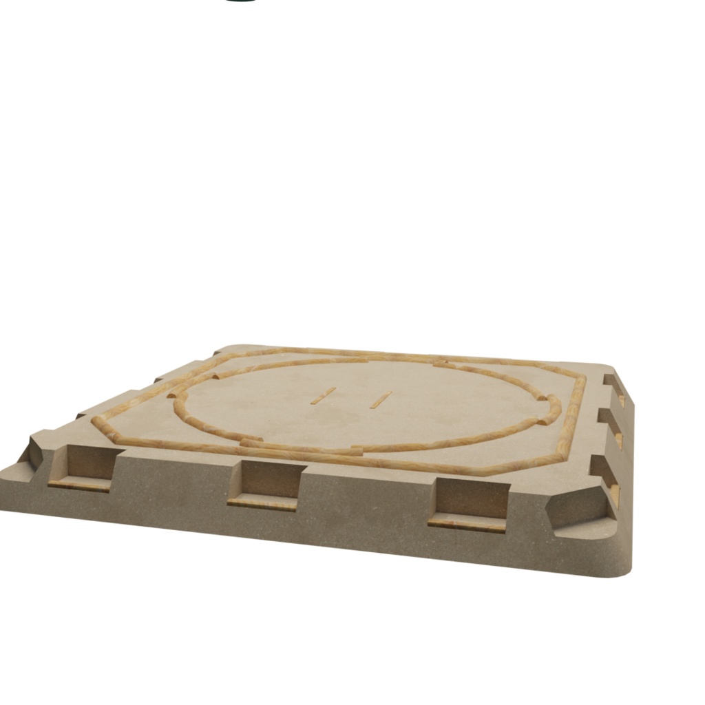 3DCG【sumo】相撲 土俵