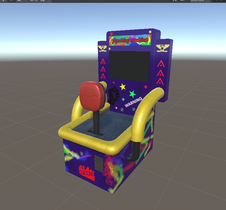 3DCG【パンチングマシン】ゲームセンター
