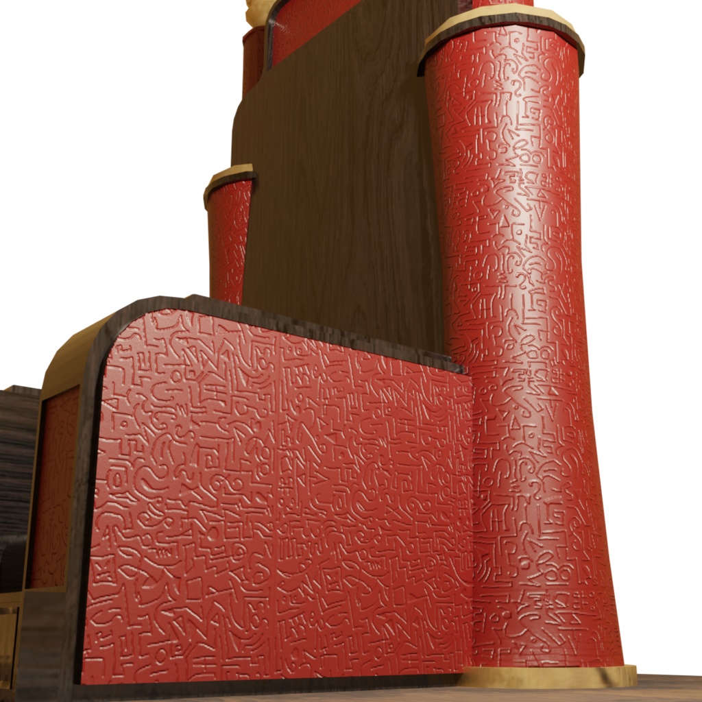 3DCG【throne】玉座