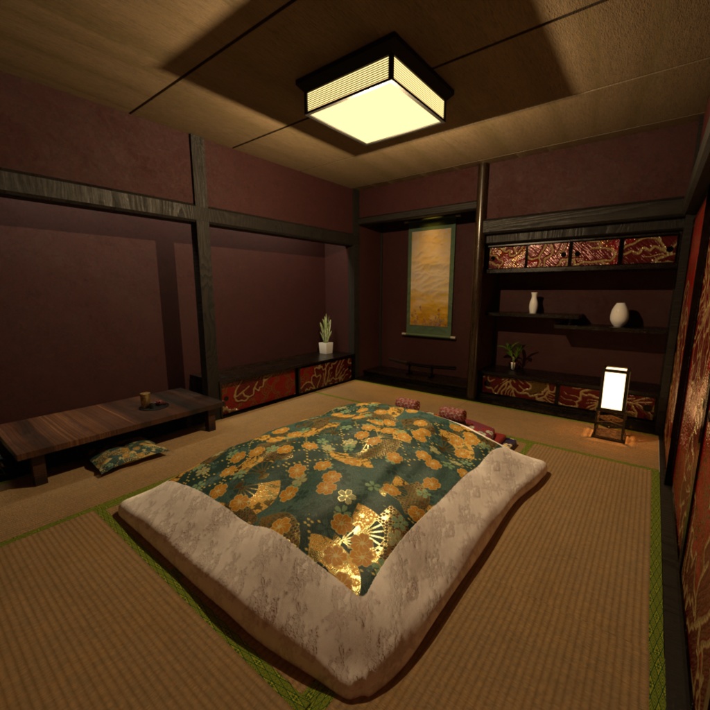 3DCG【yukaku_room】寝室 遊郭 布団