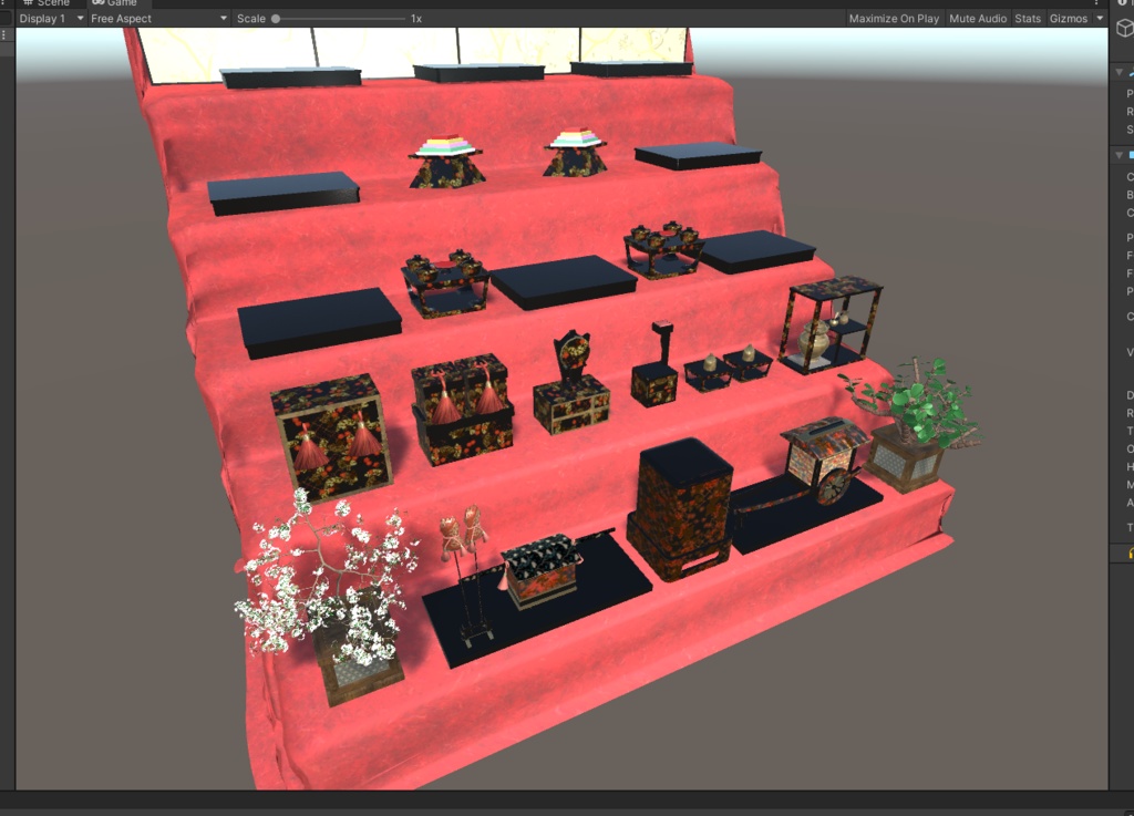 3DCG【hinadan_set】ひな壇 雛祭り