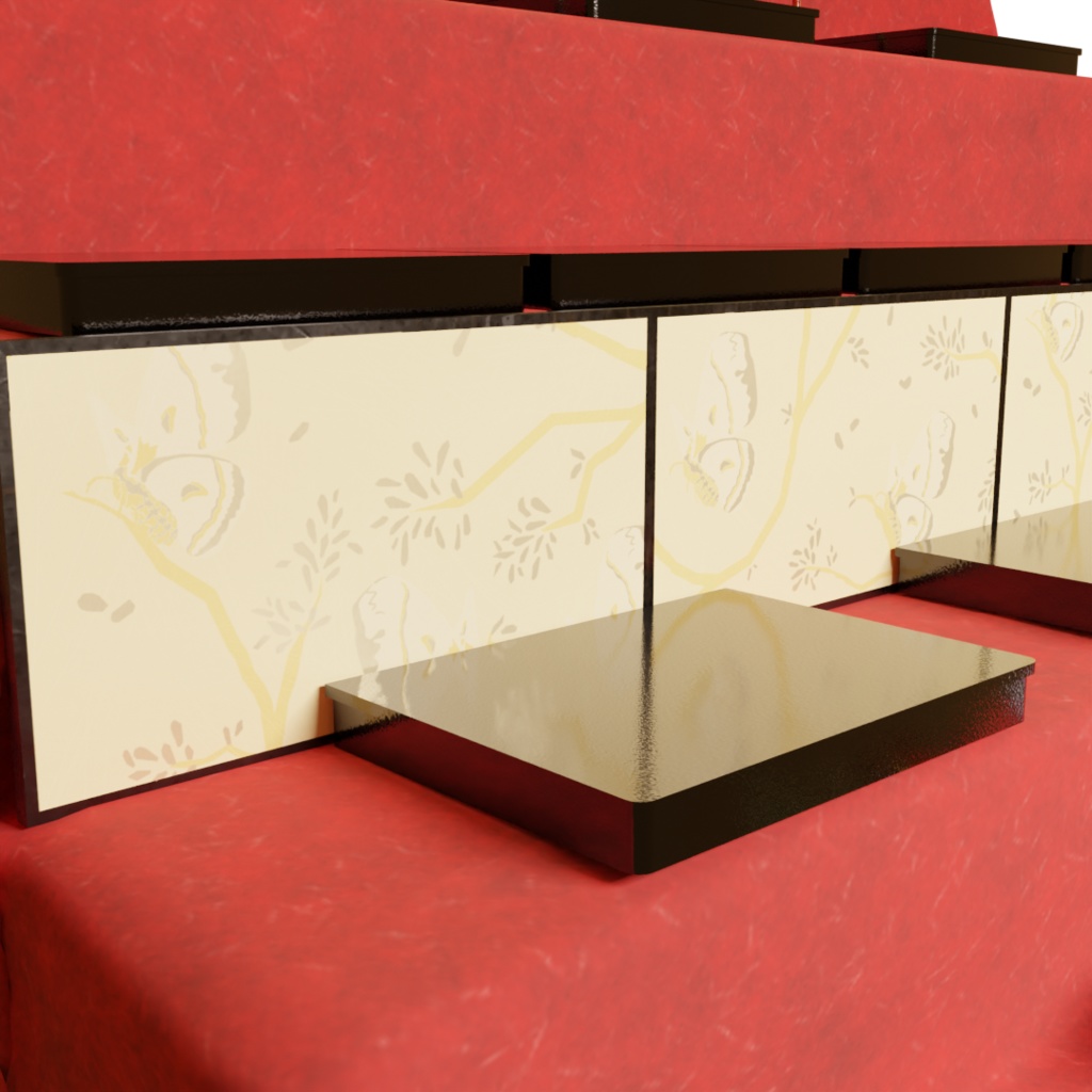 3DCG【hinadan_set】ひな壇 雛祭り