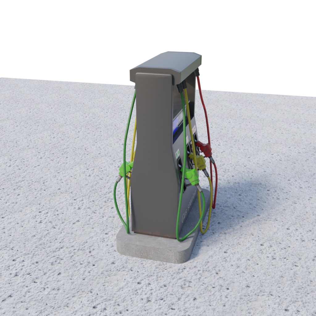 3DCG【Refueling_machine】給油機 ガソリンスタンド