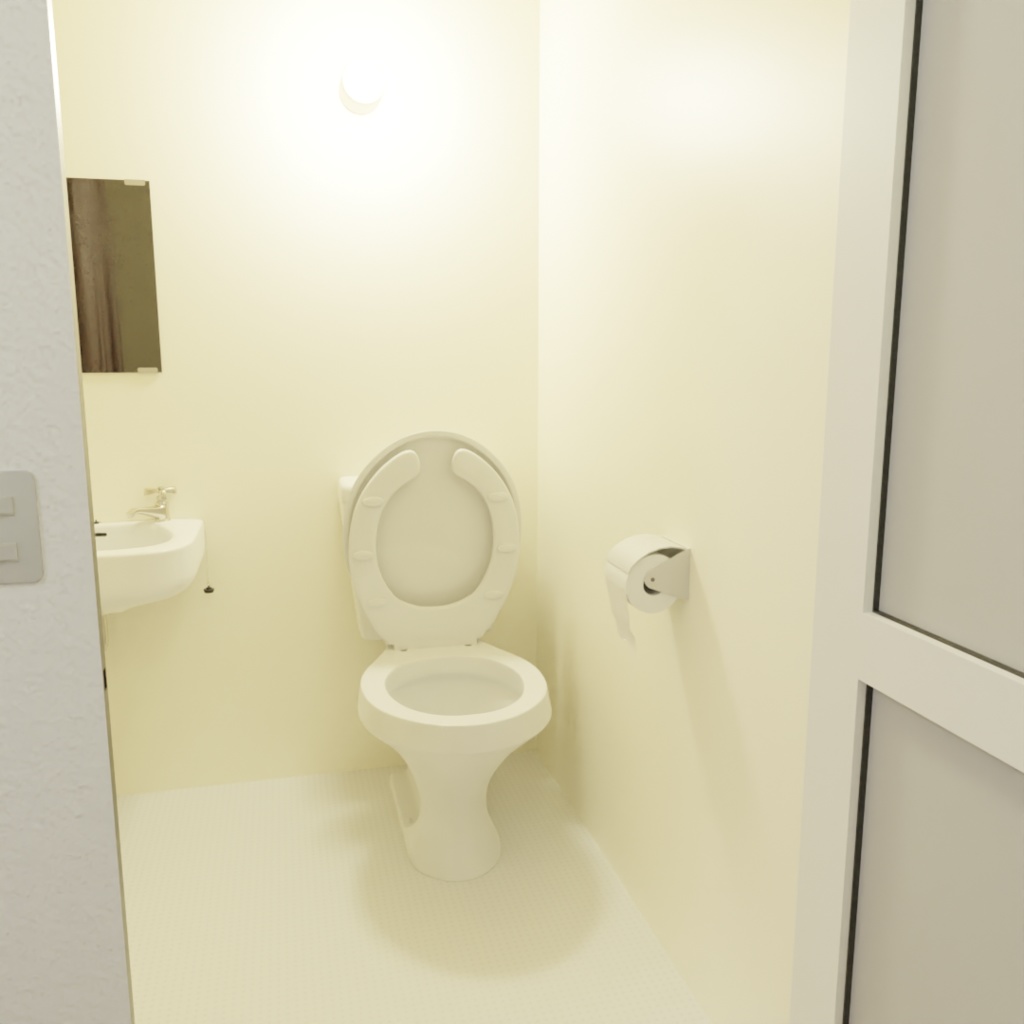 3DCG【1room】アパート部屋 1R 1K