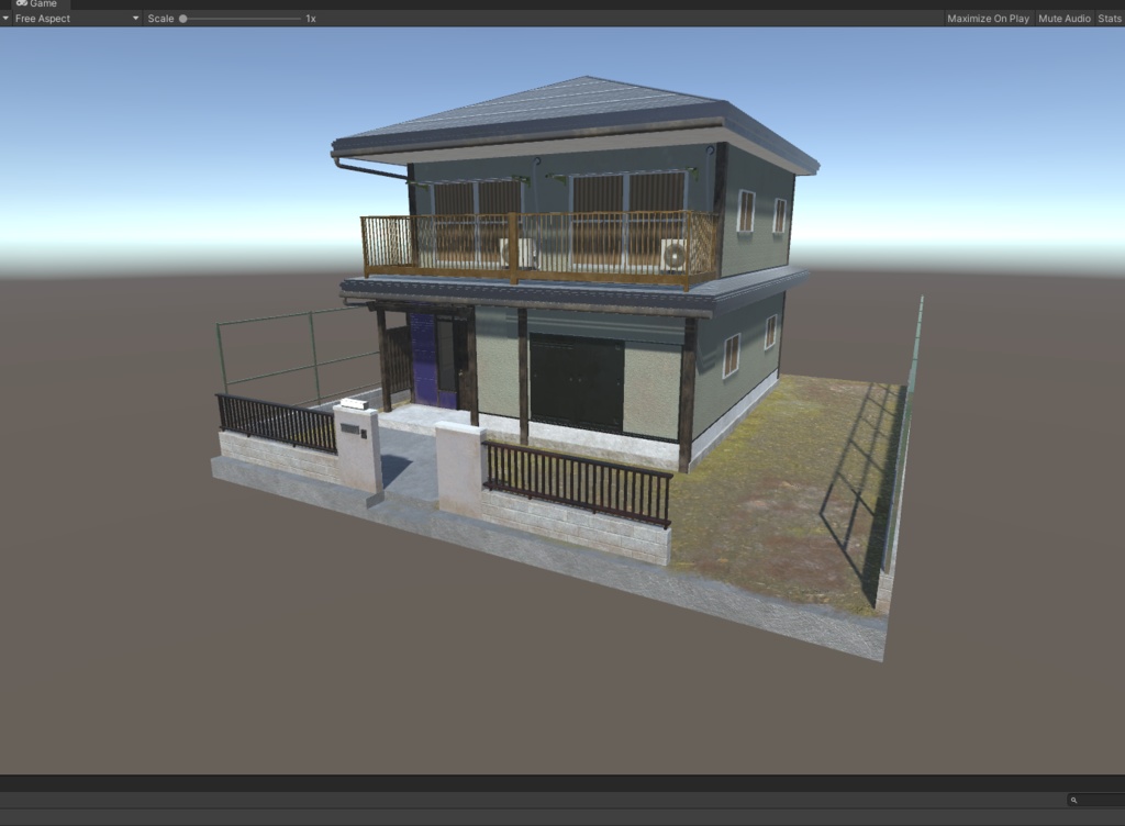 3DCG【house_jp】住宅 家 昭和