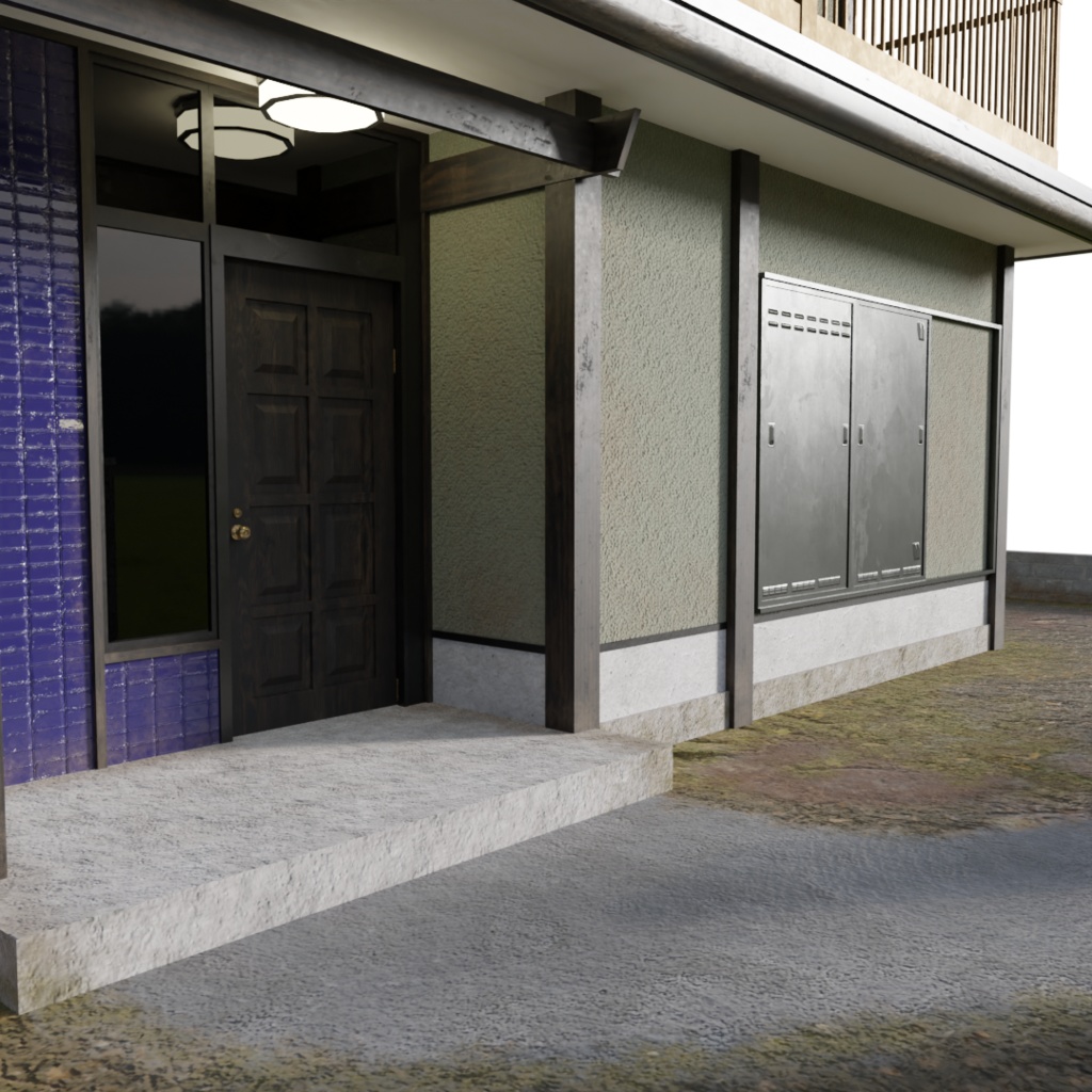 3DCG【house_jp】住宅 家 昭和