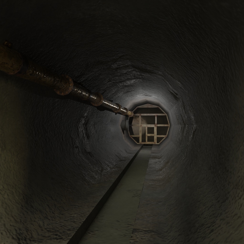 3DCG【Sewer_set】下水道セット マンホール