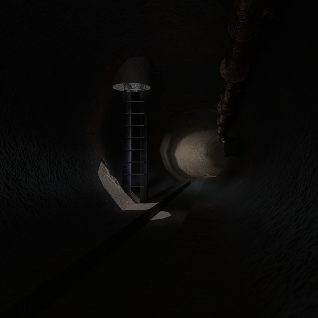 3DCG【Sewer_set】下水道セット マンホール