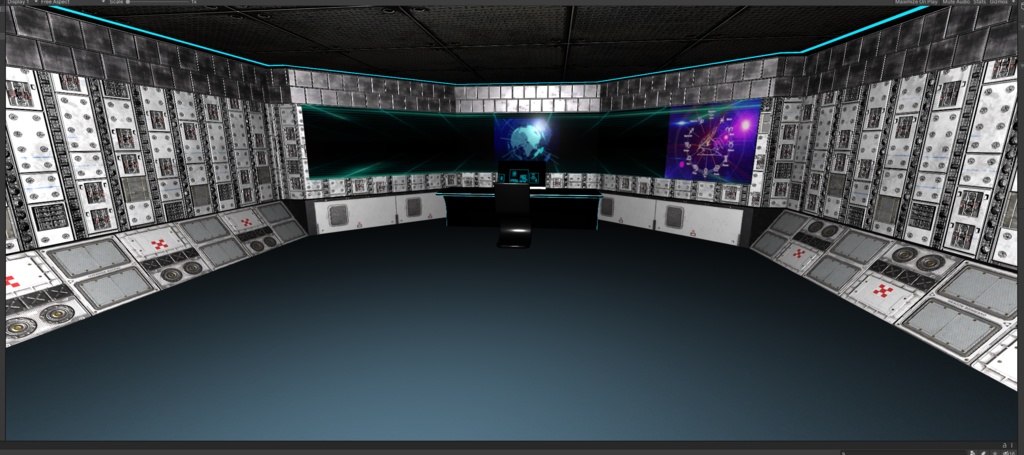3DCG【Control_room】コントロールルーム 操作室 SF