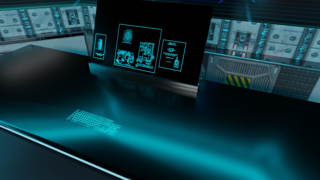 3DCG【Control_room】コントロールルーム 操作室 SF