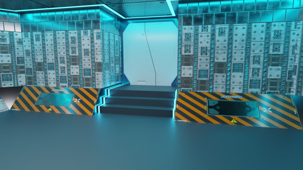 3DCG【Control_room】コントロールルーム 操作室 SF