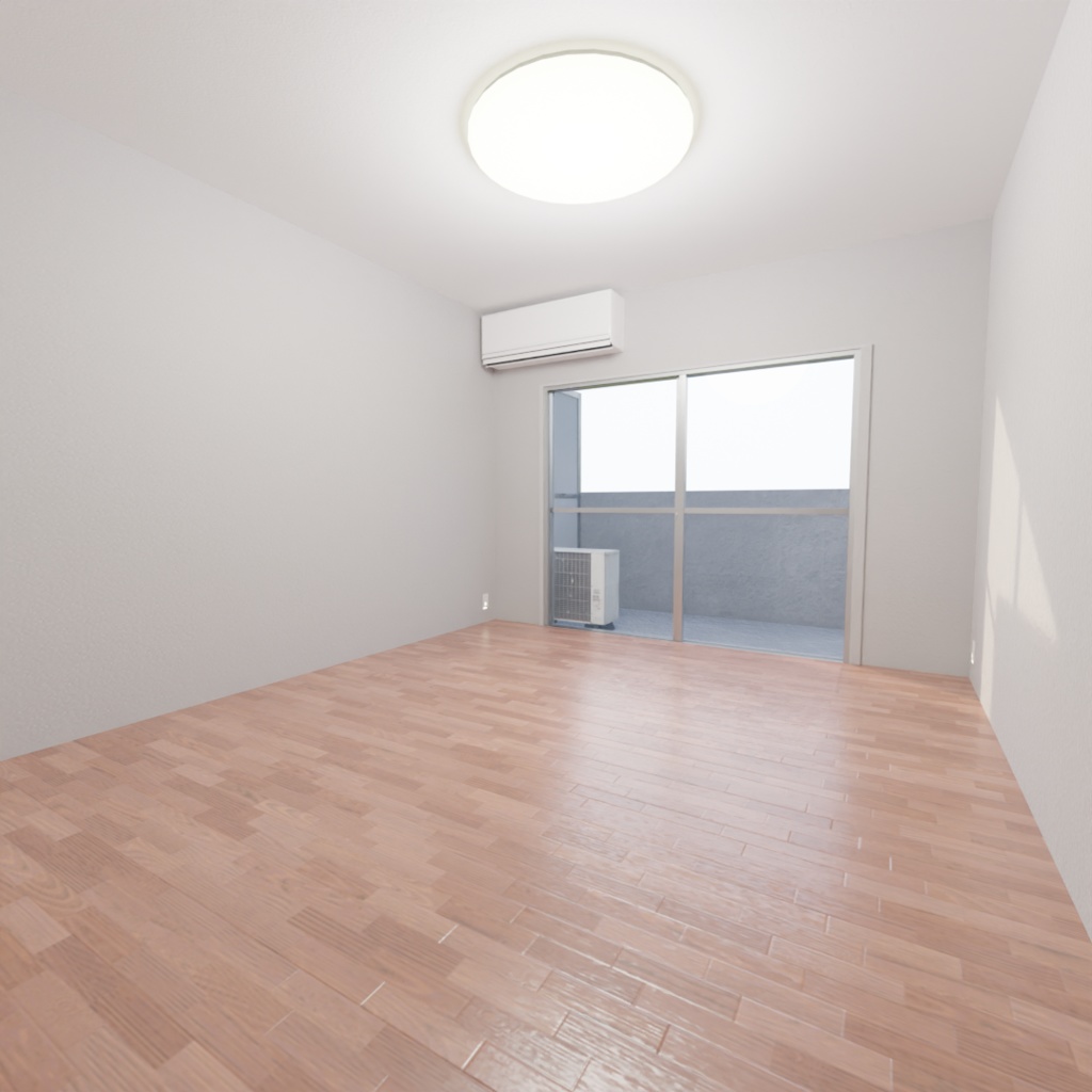 3DCG【2DK_room】部屋モデル 2DK