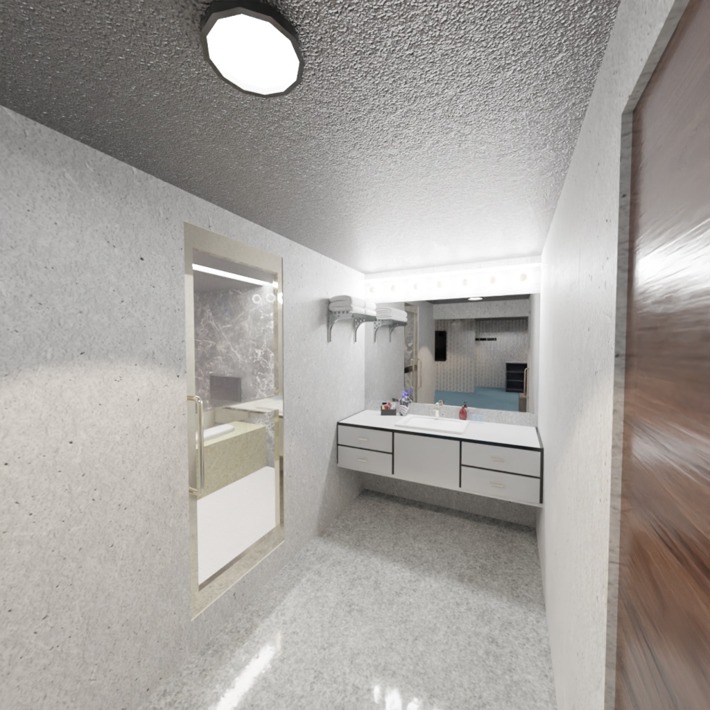 3DCG【hotel_room】ホテル 内装