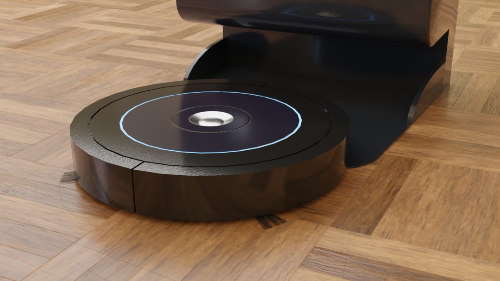 3DCG【cleaning_robot】自動掃除機