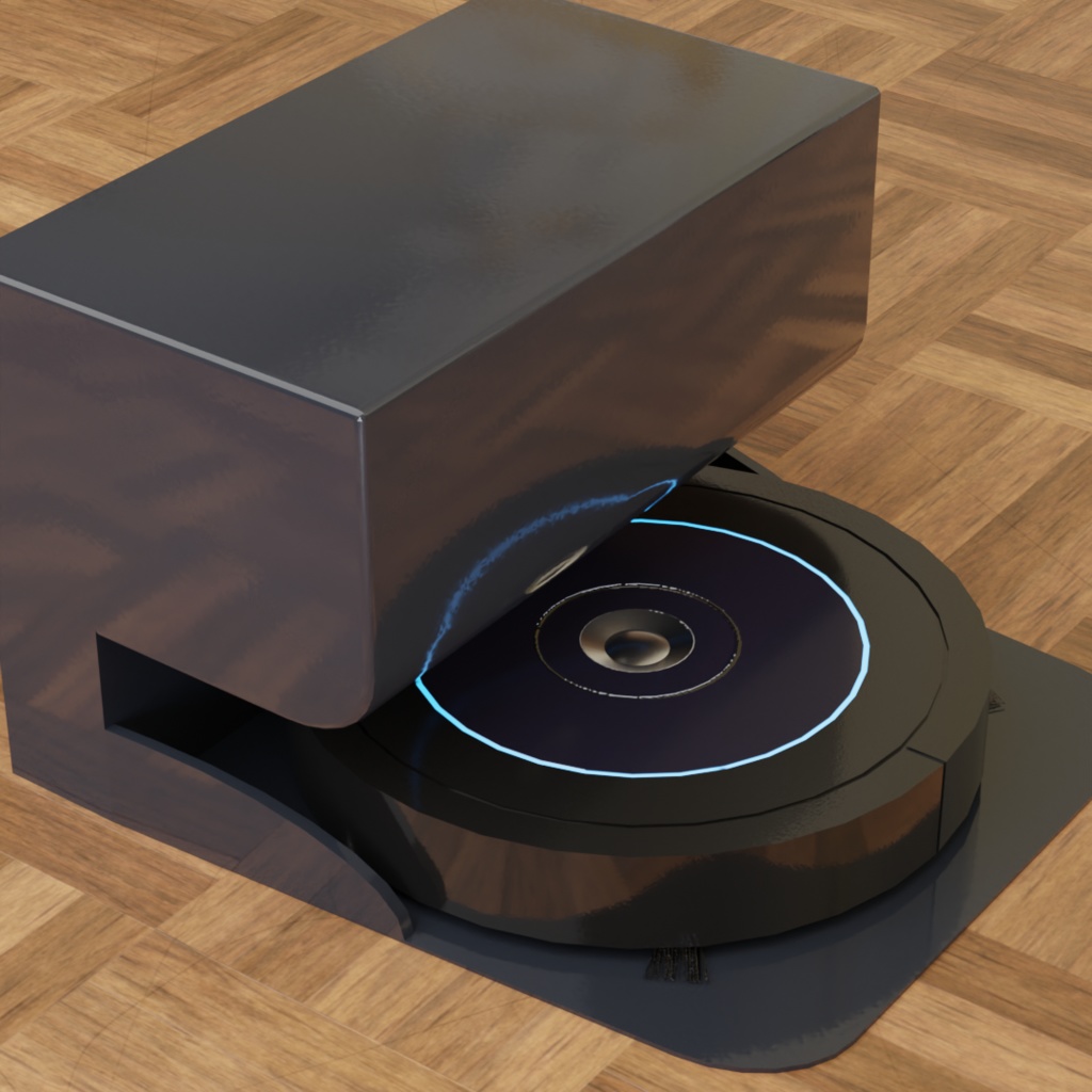 3DCG【cleaning_robot】自動掃除機