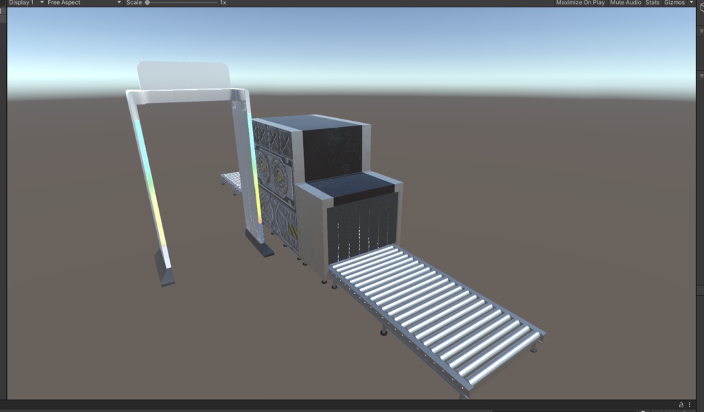 3DCG【inspection_machine】セキュリティゲート 空港