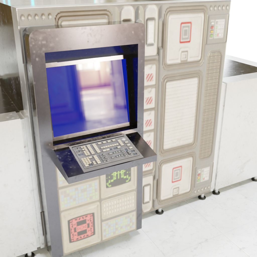 3DCG【inspection_machine】セキュリティゲート 空港