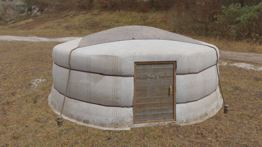 3DCG【tent_ger】テント ゲル