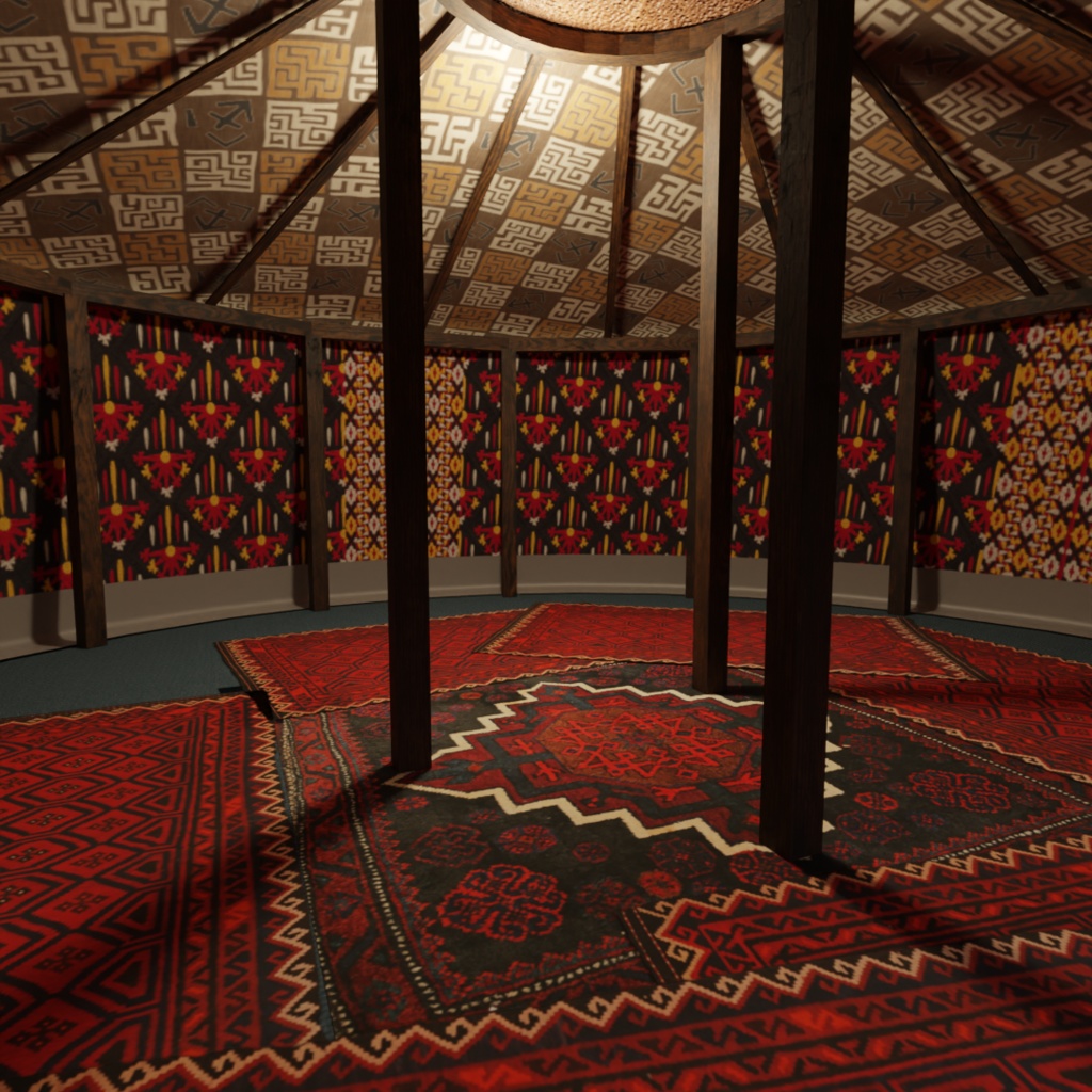 3DCG【tent_ger】テント ゲル