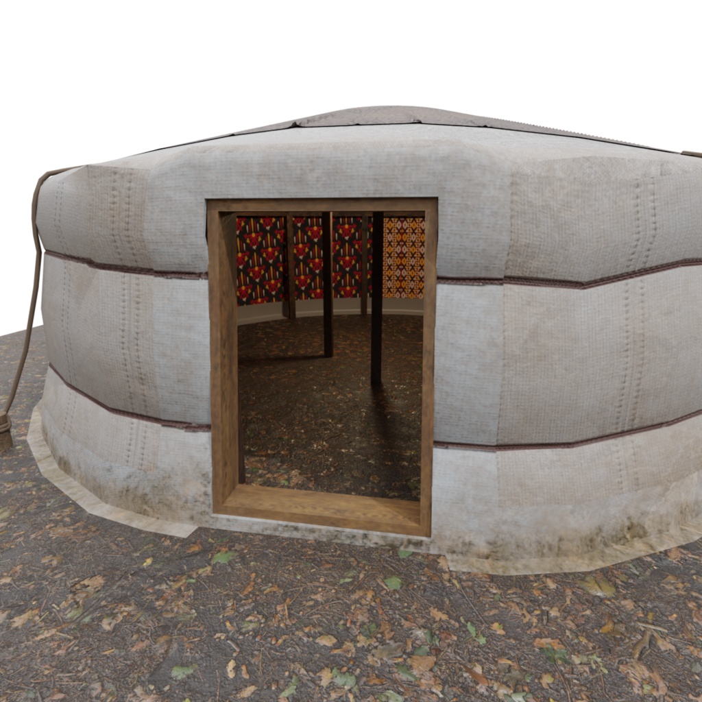 3DCG【tent_ger】テント ゲル