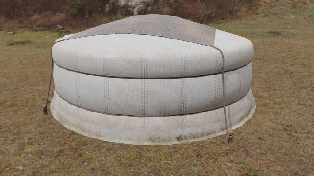 3DCG【tent_ger】テント ゲル