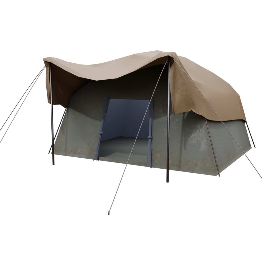 3DCG【camp_set】キャンプ 7点セット