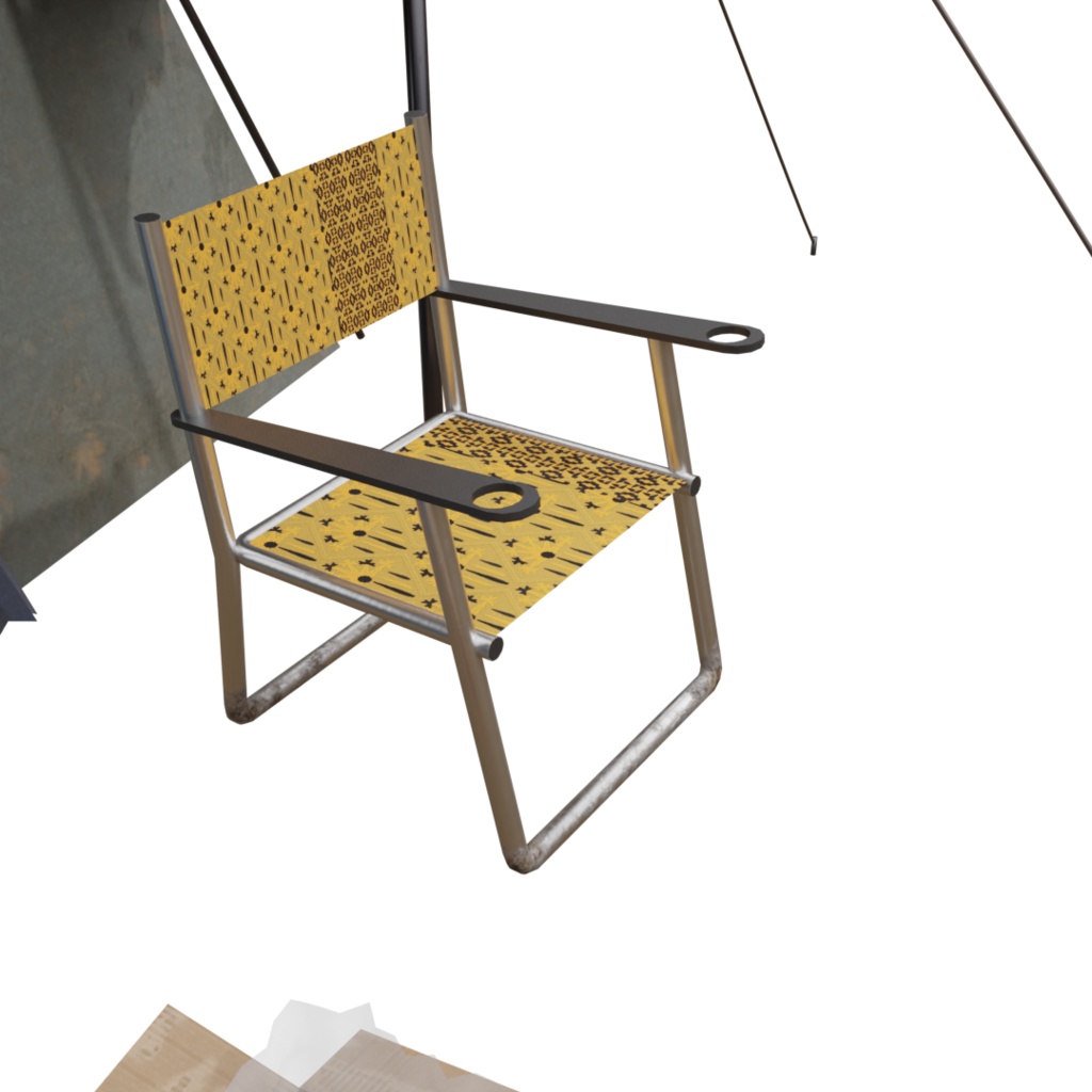 3DCG【camp_set】キャンプ 7点セット