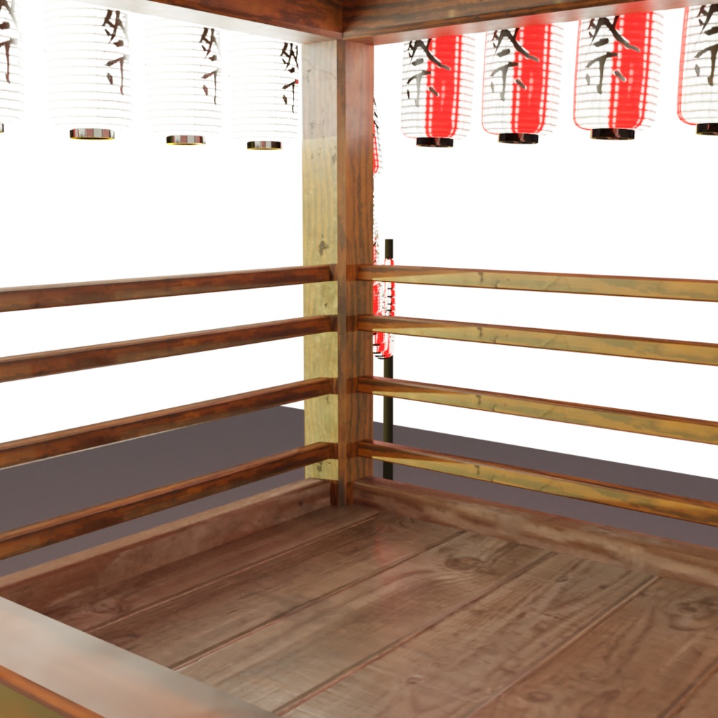 3DCG【yagura】お祭りの櫓