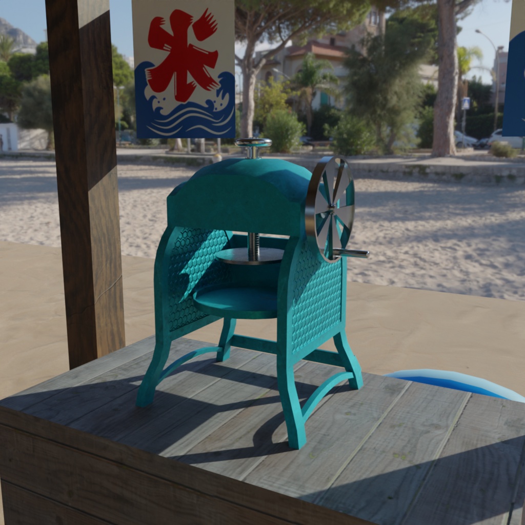 3DCG【sea_house】海の家