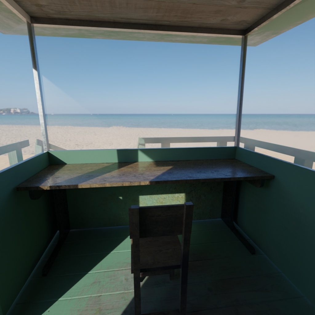 3DCG【Watchtower】監視塔 海岸