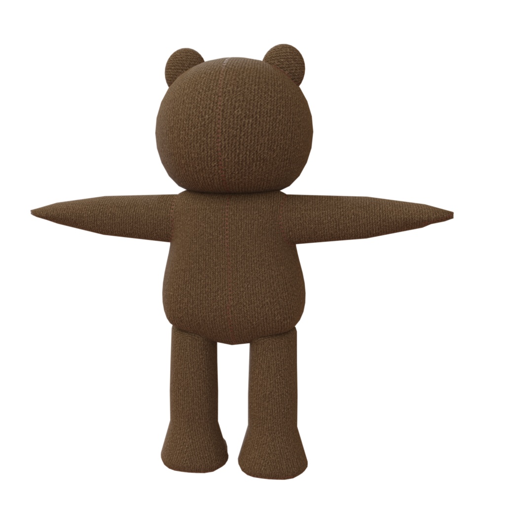 3DCG【Plush_bear】クマのぬいぐるみ