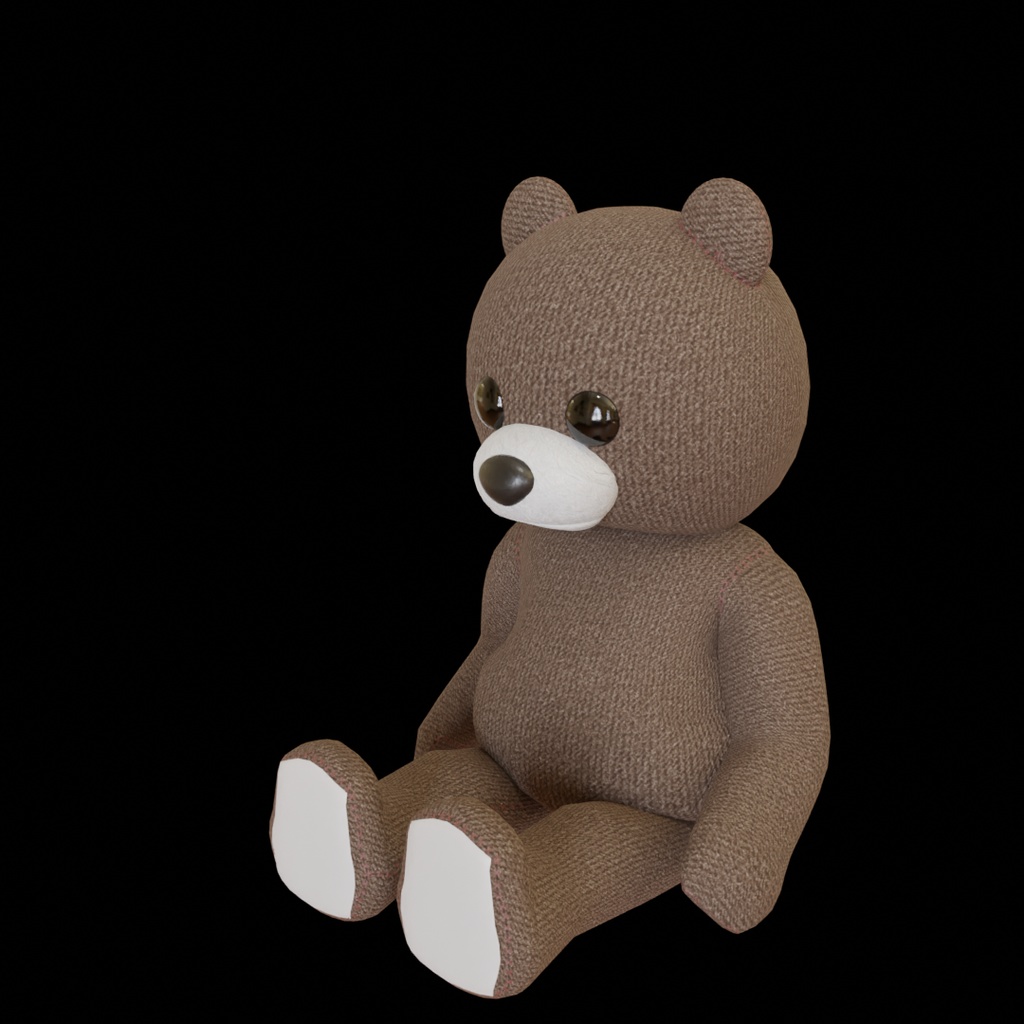 3DCG【Plush_bear】クマのぬいぐるみ