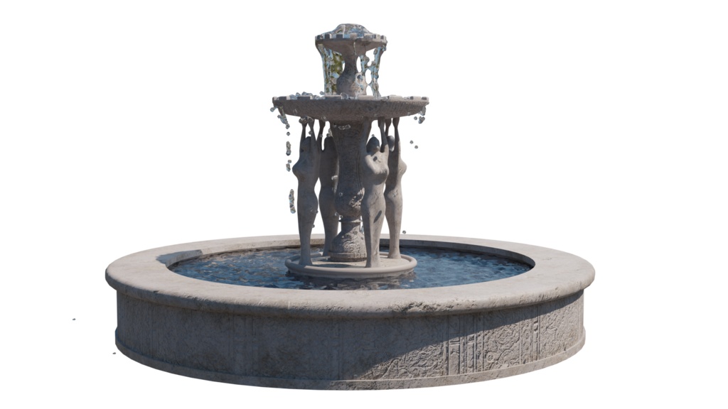 3DCG【fountain】噴水