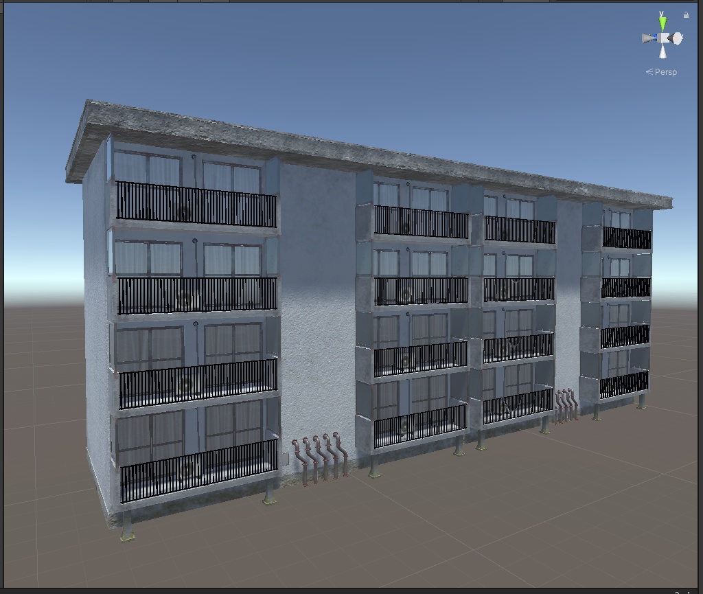 3DCG【apartments】団地アパート