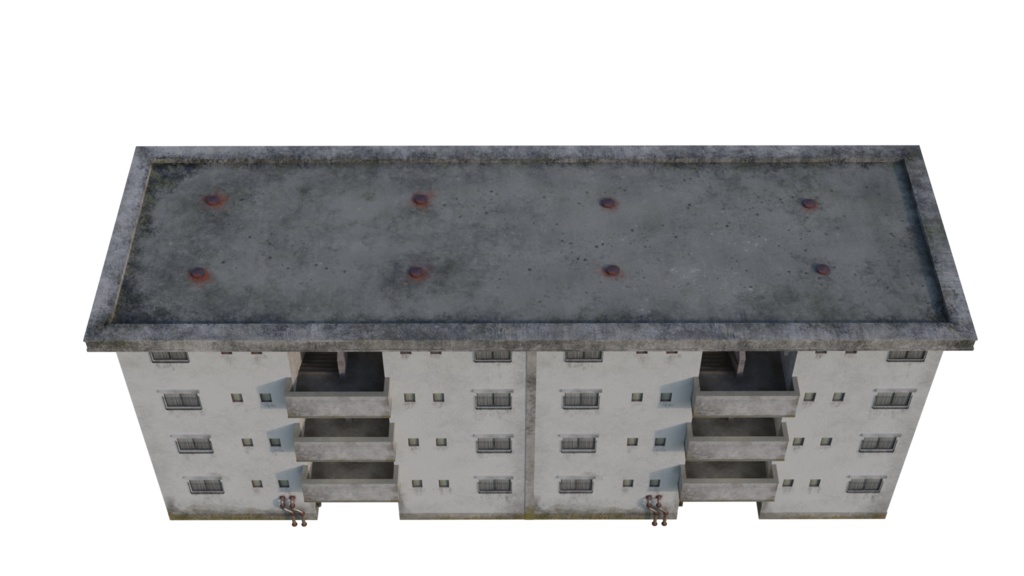 3DCG【apartments】団地アパート