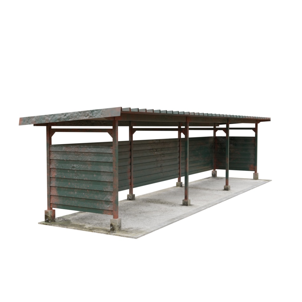 3DCG【bicycle_parking】駐輪場