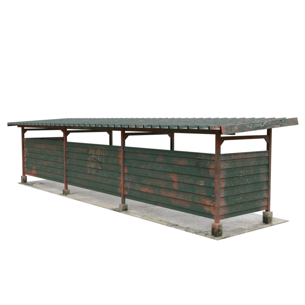 3DCG【bicycle_parking】駐輪場