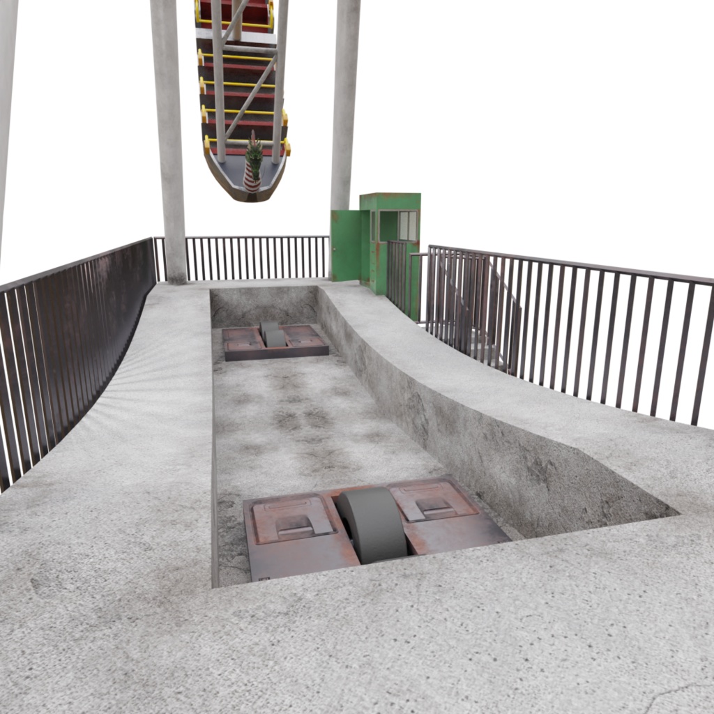 3DCG【Twin_dragon】バイキング 遊園地