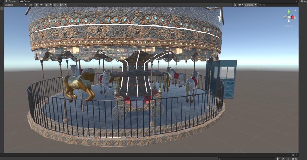 3DCG【Merry-go-round】メリーゴーランド 遊園地 - hiromu-3dcg - BOOTH