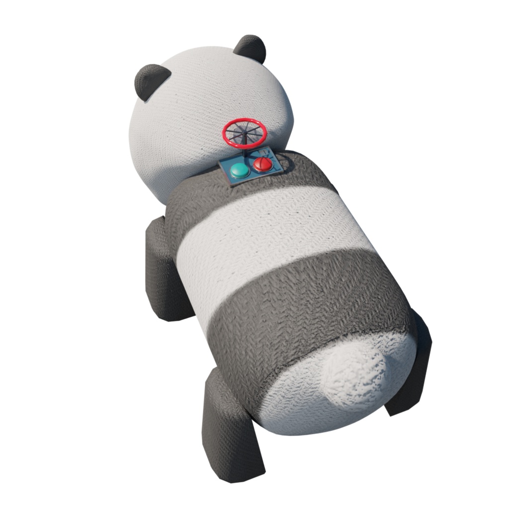 3DCG【panda】パンダの乗り物 遊園地