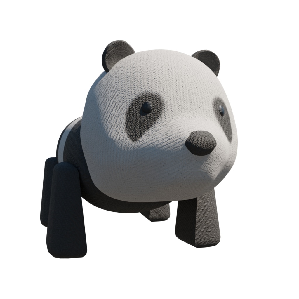 3DCG【panda】パンダの乗り物 遊園地