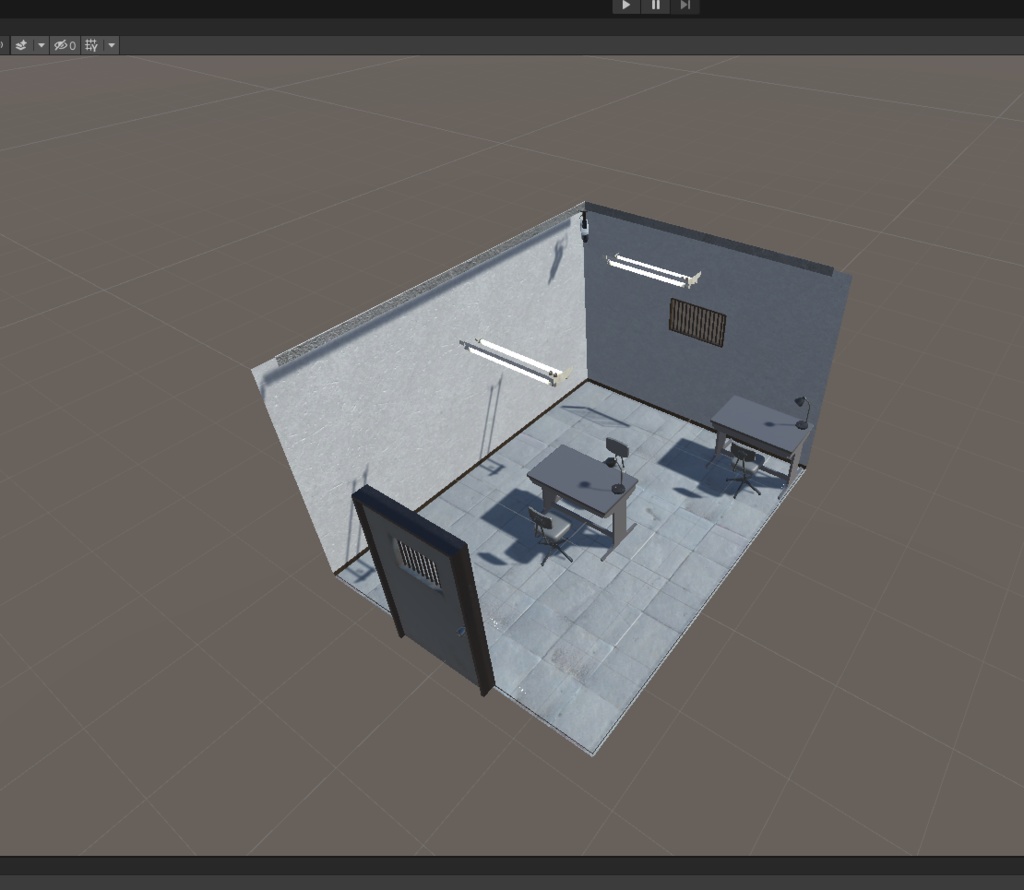3DCG【Interrogation_room】取調室 警察