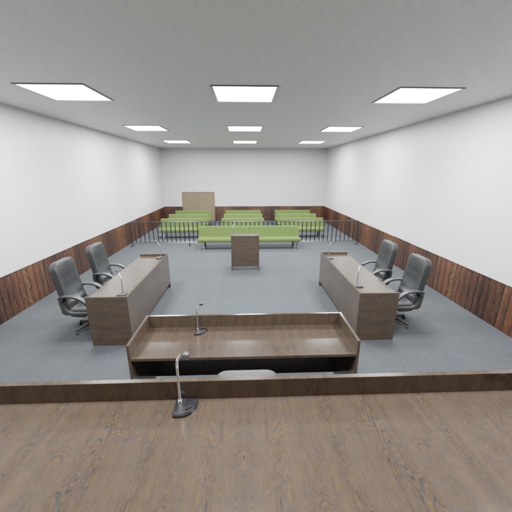 3DCG【court】裁判所