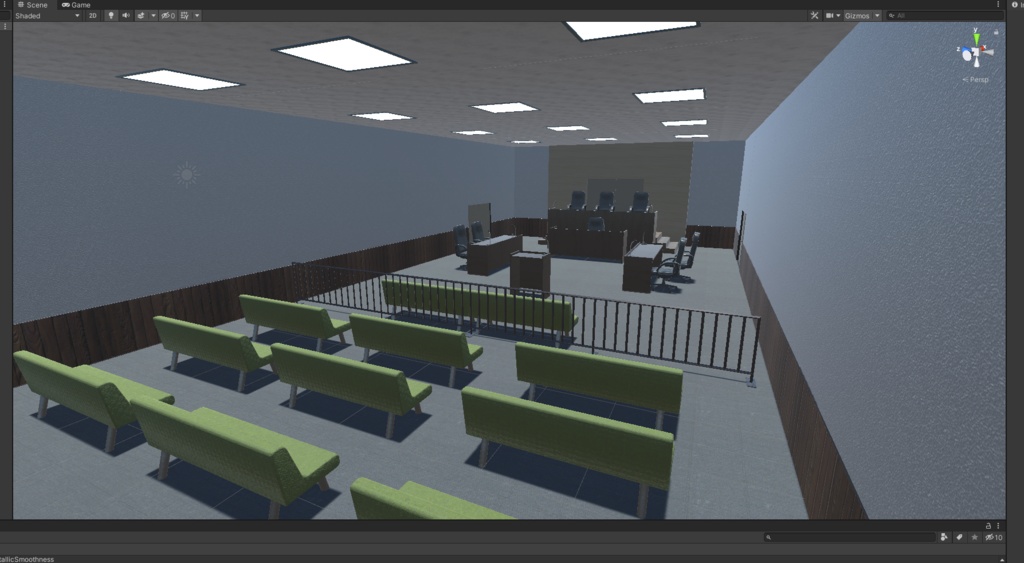 3DCG【court】裁判所