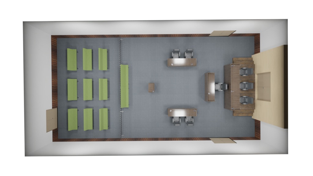 3DCG【court】裁判所